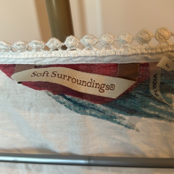 Soft Surroundings Multicolor coral Tunic - Picture 2 of 2